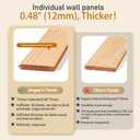 Cedar Tongue and Groove Wall Panels 4 ft Long Natural Cedar Wood Panels for Walls, Saunas, and DIY Projects (Covers 10.6 sq ft) Decorative Wood Wall Panels for Interior & Exterior Use