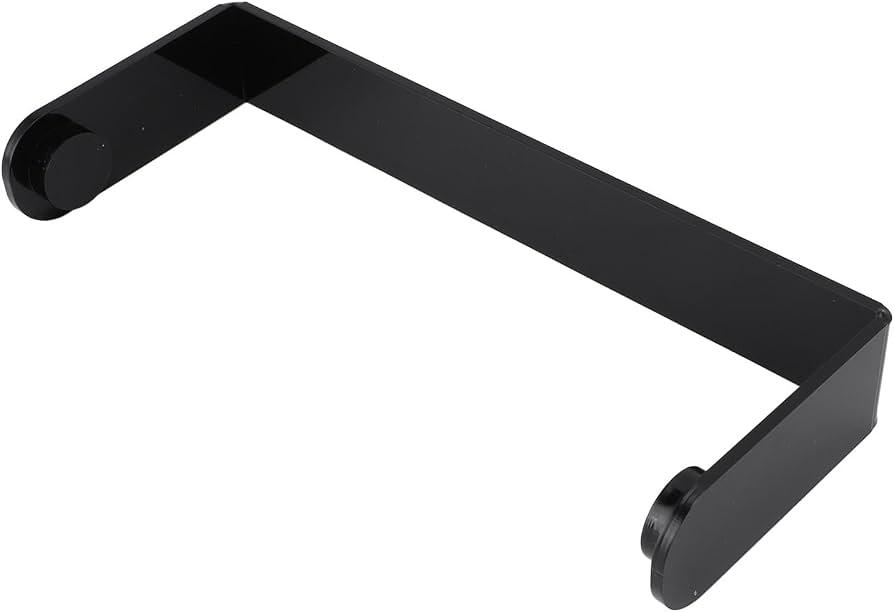 Acrylic Paper Towel Holder Under Cabinet Self Adhesive Paper Towel Rack Kitchen Roll Dispenser Under Counter Paper Towel Holder for Kitchen Bathroom Organizer (Black)