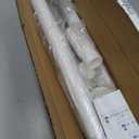 Long Tension Rod 39-144inch White Tension Curtain Rods no Drilling 1.26" Diameter Outdoor Curtain Rod for Patio,Windows,Shower,Doorway,Heavy Duty Spring Rods