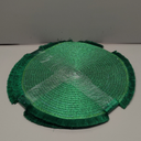 4  Green Metallic PLACEMATS 15" Round Holiday,Pack Of 2