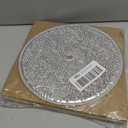 (3-Pack) Calvana 9-1/2" Round x 3/32" Aluminum Grease Filters with Center Hole, Range Hood Filter, Kitchen Exhaust Fan Filters Replacement