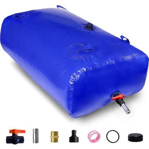 1000 L/264 gal Water Bladder Storage Containers, Foldable Portable Water Tank Large Capacity Soft Water Bag, Drought Resistance, Fire Prevention, Emergency Water
