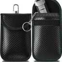 Meliya Faraday Pouch Bag for Car Keys, RFID Signal Blocking Holder, Faraday Key Fob Protector, Anti-Theft Key Fob Case (Green)