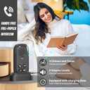 Intercoms Wireless for Home,Two Way Real-Time Intercom 984 Feet Range,Room to Room Intercom for Home Office Business with 4 Volume Levels 4 Chimes,Wireless Intercom System with Charging Base