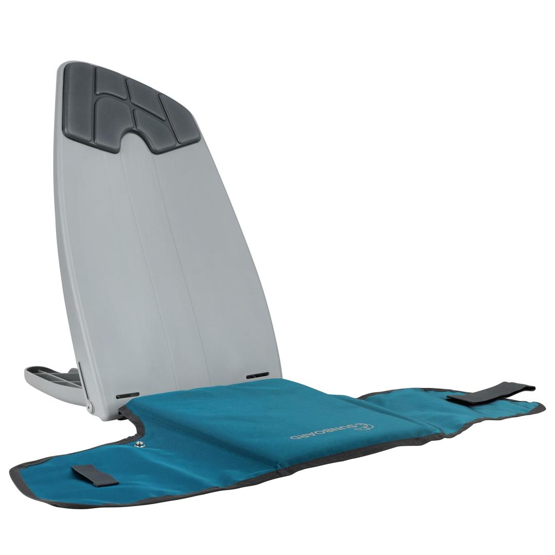 SUNBOARD Portable Ground Chair for Beach, Camping, Park & Stadium 5-Position Recline, Wearable, Lightweight Slim Style (Grey)