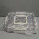 2 Pack Deviled Egg Containers with Lid and Handle, Durable Clear Plastic Deviled Egg Carrier Storage 48 Eggs, Stackable Egg Holder for Fridge, Portable Tray Platter for Party & Picnics-White