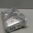 Creative Scents Silver Mosaic Bathroom Accessories Set Complete - 4 Piece Bathroom Set Includes: Bathroom Trash Can, Tissue Cover, Soap Dispenser, Toothbrush Holder, Tumbler & Soap Dish