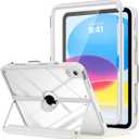 MoKo for iPad (A16) 11th/10th Generation Case 2025/2022 with Pencil Holder
For iPad 11/10.9-Inch Case, Full Heavy Duty Clear Cover, Built-in Screen Protector, Magnetic Multi-angle Stand, White