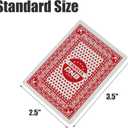DNB 6 Deck Canasta Cards - 6 Decks Red Playing Cards with Point Values - Includes Canasta and Hand and Foot Rules