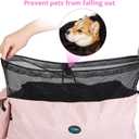 Ownpets Pet Dog Sling Carrier Bag Adjustable Padded Strap Dog Hand Free Safe Mesh Pet Carrier for Small Medium Dog Cat (Pink)