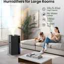 Mifasol Humidifier Large Room, 5.3Gal/20L Cool Mist Humidifiers for Home 1500 sq ft, Double Nozzles Whole House Humidifier, Humidifiers for Bedroom Plants Office Commercial Large Areas, Black