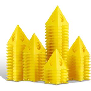 KATA 56pcs Pyramid Stands Painter's Painting Stands, Mini Cone Paint Stands for Canvas and Door Risers Support, Painting Pyramids
