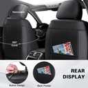 Fit for Toyota Tacoma Seat Covers 2001-2026,Premium Leather, 360 Full Protection, Thick Padding & Memory Foam, Waterproof & Stain-Resistant Car Seat Cover Full Set (5 Seat,Black)