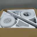 Ohniyou Ceiling Fans with Lights, 42 Inch Low Profile Ceiling Fan with Light and Remote/APP Control, Flush Mount, Dimmable, Qiuet DC Motor, White Small Indoor Ceiling Fan for Bedroom, Kitchen