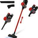 Corded Vacuum Cleaner, 17KPa Powerful Suction with 600W Motor, 4 in 1 Lightweight Handheld Stick Vacuum for Pet Hair Hard Floor and Carpet