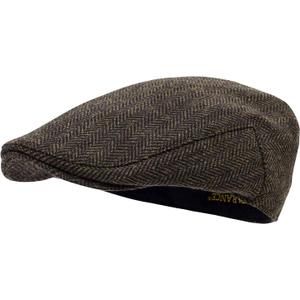 STARANCE Men Hat Wool Blend Newsboy Ivy Tweed Flat Cap (Herringbone Coffee, 7 3/ 4)