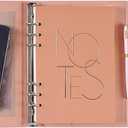 A5 Binder Loose-leaf Refillable Notebook Diary Organizer and Pen Set - 100 Sheets Of 200-Page,8.35.5IN,100gsm Cream Paper,Premium gift box included(Pink)