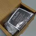 Ivilon Ceiling or Wall Mount Curtain Rod Brackets Holders for Curtain Rods of 7/8 and 1 Inch Diameter. Set of 2. Color Black