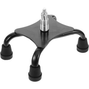 Quad Cane Tips Replacement, Universal Rubber Walking Stick Foot Base for Stability, Self-Standing 4-Leg Crutch End Pad, Non-Slip Replacement Feet for Most Standard Canes Hiking Poles Crutche