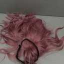 Kids Light Pink Wig Girls Short Wavy Pink Bob Wig Heat Resistant Synthetic Hair Wigs for Cosplay Party