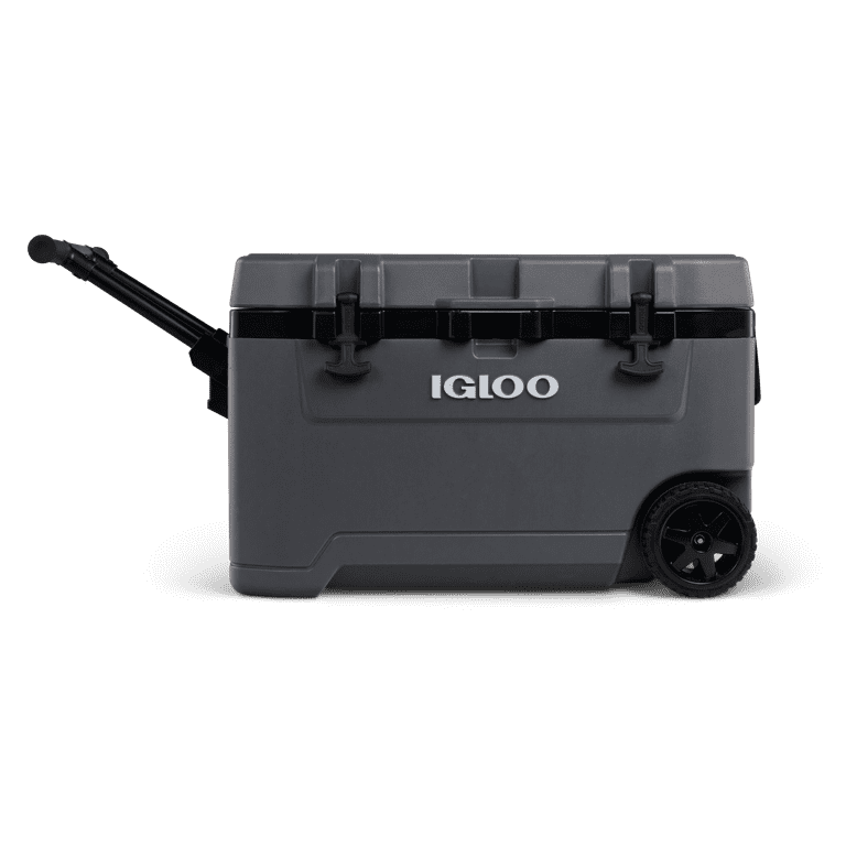 Igloo 72 QT Overland Ice Chest Cooler with Wheels, Gray