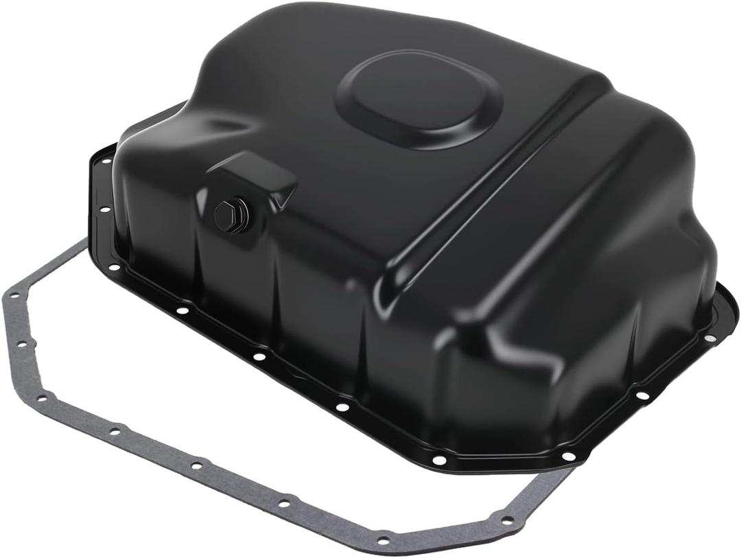 AUCERAMIC 264-410 OS30746 Engine Oil Pan with Gasket Compatible with 2002-2011 Honda Accord Civic Si CR-V Element for 2002-2006 Acura RSX 2.0L 2.4L L4 Replaces 11200RAAA00