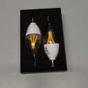 Fliq | LED Flame Light Bulb | 2 Pack | 2W | 4 Modes | Flickering Flame Bulb | 2023 Release | (Mini Clear E12)