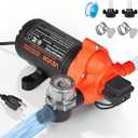 VEVOR Water Pressure Pump, 110V AC 4 GPM, 3-Chamber On Demand Electric Diaphragm Water Transfer Pump, 45 PSI Max Pressure, Automatic Pressure Switch, for Home Kitchen Garden Irrigation Car Washing