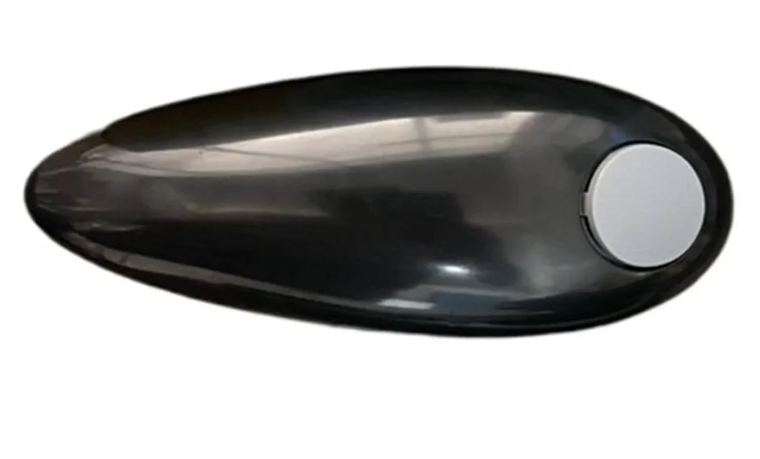 One Touch Electric Can Opener - Automatic Can Openers with Smooth Edge, Free Handheld Electric Can Opener for Kitchen, Seniors (Black)