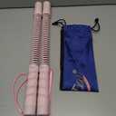 Cordless Battle Ropes for Home Gym & Apartment with Workout Guide | Ergonomic Sweat Wicking Breathable Grips 