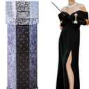 Thyle 6 Ft Sparkling Night Diamond Topped Columns Cardboard Stand-up Cutout Life-Size Sparkling Nights Party Decoration Backdrop Photo Props Columns Standup for Theme Nights Awards Dance Supplies