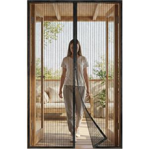 Premium Magnetic Screen Door, Heavy-Duty Reinforced Mesh, Ultra-Dense Weave, Smooth Auto-Close, Pets & Kids – Hands-Free, No-Gap Seal Screen 36"x82"