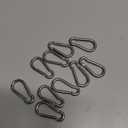 Small Carabiner Clip Hooks, 10pcs 1.57 inch Carabiners Heavy Duty, 304 Stainless Steel Spring Snap Hook Fits Camping Hiking, Metal Clips for Rope Chain Keychain Keys Rings