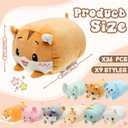 Leitee 9 Pcs Stuffed Animals Plush Bulk 8 Inch Cute Plushies Toys Plush Pillow for Boys Girls Birthday Gifts Box Toys for Classroom Prize Kids Party Favors Valentines Gifts in Bulk (Cute Animal)