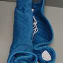 WOOMER Extra Large Heating Pad, 17"x33" XL Heating Pad, Heat Pad with MultiColor Option, Moist Heat Therapy Feature, Auto ShutOff, Power Cords Storage Belt, Blue