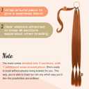 SEIKEA Long DIY Braided Ponytail Extension with Hair Tie Straight Wrap Around Hair Extensions Ponytail Natural Soft Hairpiece Copper Red 34 Inch (After Braided 30 Inch)
