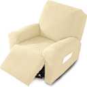 NORTHERN BROTHERS Oversized Recliner Cover, Stretch Recliner Covers That Stay in Place, Washable Lazy Boy Recliner Chair Covers, Furniture Protector Recliner Slipcovers, XL Large, Beige (XL 1 Seat)