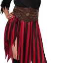 Spooktacular Creations Plus Size Pirate Costume Women Halloween Costumes with Pirate Hat for Halloween Cosplay Parties (Medium)
