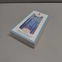 The Dreidel Company Hanukkah Candles Multi Blue Hued Frosted Deluxe Tapered Candles 1-Hour Burn Time 45 Candles for All Eight Nights of Chanukah (Single)