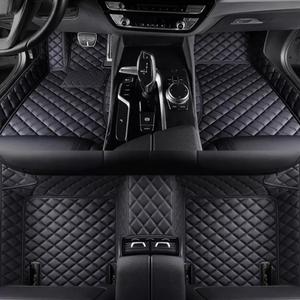 Custom Personalized Floor Mats for CarsLuxury Full Coverage All Weather Car Floor MatsAnti-Slip Leather Car Mat Set Custom Floor Mats for 99% of Cars, Trucks & SUVs (Pure Black)