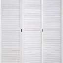 3 Panel Room Divider Privacy Screen 5.57 Ft Tall Privacy Wall Divider 66.9" x 15.7" Each Panel Folding Wood Screen for Home Office Bedroom Restaurant