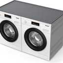 54" x 27.5" Washer and Dryer Covers for the TopWaterproof and non-slip Washing Machine CoverApplies to Kitchenlaundry room organizationWasher Dryer Countertop. (Gray)