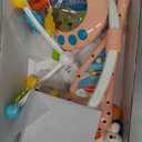 Baby Musical Crib Mobile with Night Lights and Relaxing Music,Hanging Rotating Animals Rattles,Stars Projection,Remote Control,for Boy Girl Newborn Baby Toys Pink