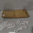 SYLHOME Cheers To Love Led Neon Light Sign Wedding Bridal Shower Wall Sign Decor Bedroom Valentine Day Birthday Party Banner USB 15.75" X 5.19"