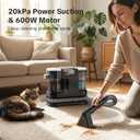 Lubluelu Upholstery Cleaner Machine 600W Motor - 20Kpa Suction, Portable Handheld Carpet Cleaner with Self-Cleaning and Long Hose for Pet Stains, Couch, Car Seats and Area Rugs