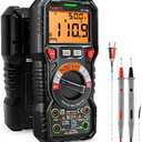 KAIWEETS Digital Multimeter TRMS 6000 Counts Voltmeter Auto-Ranging Fast Accurately Measures Voltage Current Amp Resistance Diodes Continuity Duty-Cycle Capacitance Temperature for Automotive