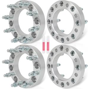 ECCPP 4PCS Change Bolt Pattern from 8x6.5 to 8x170 Wheel Adapters Conversion 1.5" 8 Lug 9/16" 126mm hub for Ram 3500 1995-1996 1998-1999 2003-2006 2010 for E-250 Econoline 1995-1996 1998-1999