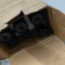 Double Bay Window Curtain Rods 36 to 72 Inches(Center Rod), Black