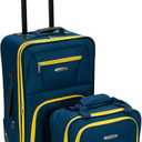 Rockland Fashion Softside Upright Luggage Set, Navy, 2-Piece (14/19)