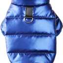 Small Dog Coat - Dog Winter Jacket, Waterproof Windproof Warm Blue S (Small(2-3lbs))